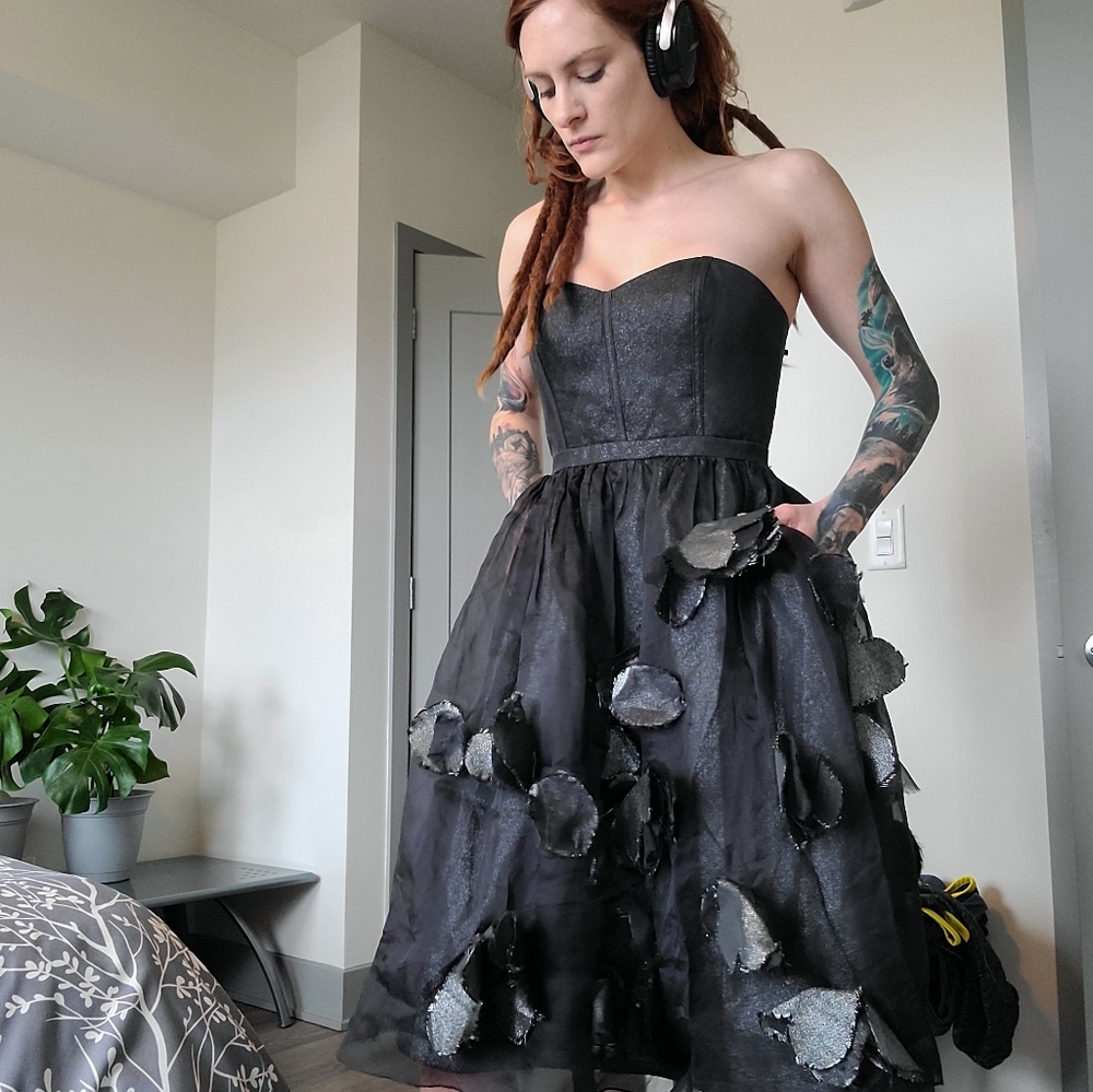 Shimmery Black Dress
